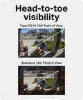 Comparison of Hella Crisp 2K Wireless Smart Video Doorbell With Built In Chime and standard view angles