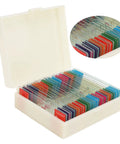 Clear Glass Microscope Slides With 25 Prepared Specimens For High Definition Biology Study Easy To See Tissues Kid Safe Lab Ready