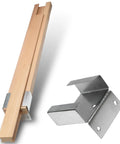 Killer Strength Wood Drawer Slides 16 Inch Bottom Mount Heavy Duty Beech Hardwood with Steel Glides and brackets.