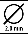 Diameter 2.0 mm label for Super Cut Line 2.0 Square Trimmer Line For Grass Trimmers And Scythes, 15 Meters Long.