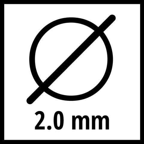 Diameter 2.0 mm label for Super Cut Line 2.0 Square Trimmer Line For Grass Trimmers And Scythes, 15 Meters Long.