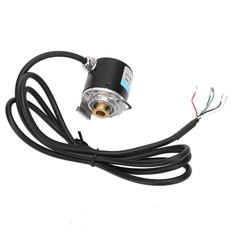 AB 2 Phase Hollow Shaft Encoder DC 5-24V 6-8mm Quadrature Encoder For Office Automation And Engineering with attached wiring