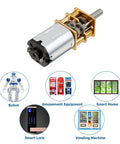 Heavy Duty N20 Micro Gear Motor Packed With Real Metal Reduction Gears Runs Like Gangbusters For Diy Robot Chassis Electronic Locks And Compact RC Mods Needing Low End Torque with metal gears and rotary shaft.