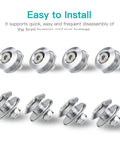 Go To Bumper Quick Release Kit For Front And Rear Bumpers Aluminum Fasteners With O Ring Clips on white background