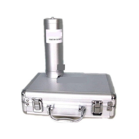 Handheld Digital Vibrometer VMC606 Pro Grade Vibration Meter With Piezoelectric Sensor, Ultra Portable Calibrator For Quick Axle Bearing And Machinery Vibration Checks in silver case