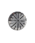 Top Notch Spring Collet ER11 ER16 ER20 ER25 ER32 For CNC Milling And Engraving Spindle viewed from above, showcasing precision steel design.