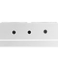 Slick 20mm Aluminum Long Rail Block With SBR20LUU Linear Motion Guide top view showing sleek design and mounting holes.