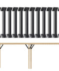 Rock Solid Heavy Duty Connector Bracket Kit 45 Degree Support For Wooden Structures And Garden Pergolas Featuring Inside Mount Roof Riser Design making strong corner braces.