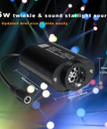 Mini 6W Starlight Headliner Kit with Twinkle and Sound Activated Fiber Optic Lights, compact design, dimensions shown.