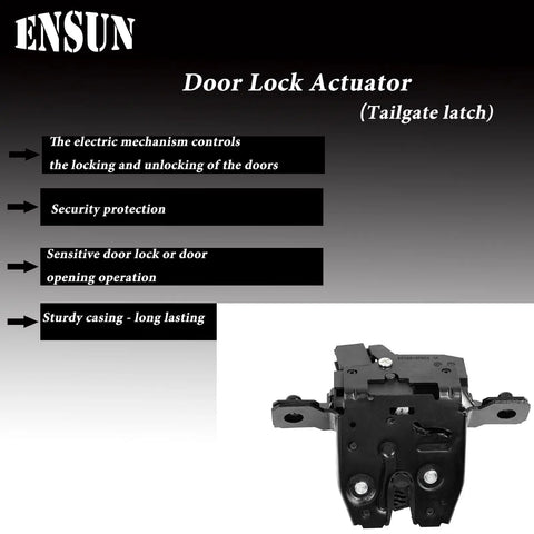 Heavy Duty Rear Tailgate Trunk Lock Actuator Latch Assembly Plug And Play Replacement for Chevy Suburban Tahoe Yukon Escalade