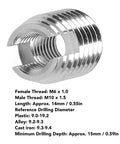 20 Pcs Stainless Steel Slotted Self Tapping Threaded Inserts M6x1.0 M10x1.5 L14mm Repair Kit For Damaged Threads Quick Fix And Reliable Thread Repair Tool, M6/M10 insert