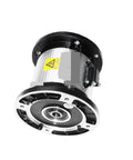Angled side view of DC24V double-flange electromagnetic clutch brake assembly for can filling machine