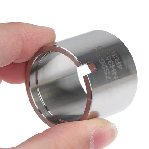 Close-up of Stainless Steel Watch Movement Holder With Fixed Jaw Non Adjustable Base for automatic watch repair.
