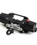 Dual Motor Electric Winch With Tough Metal Build For Axial SCX10 TRX4 D90 KM2 And Redcat RC Cars 1/8 And 1/10 Scale Recovery Parts close-up view