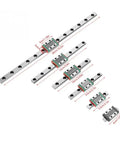 Rock Solid Linear Guide Rail Kit 55 95 100 150 260mm With Slide Block For 3D Printers And CNC Machines Pre Drilled Rails