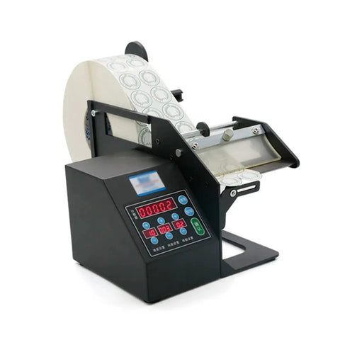 Automatic Peeling Machine For Round Sealing Stickers And Label Printers Adjustable Speed Handles Wide Range Of Sizes Efficient Workflow Easy Integration with display and roll holder