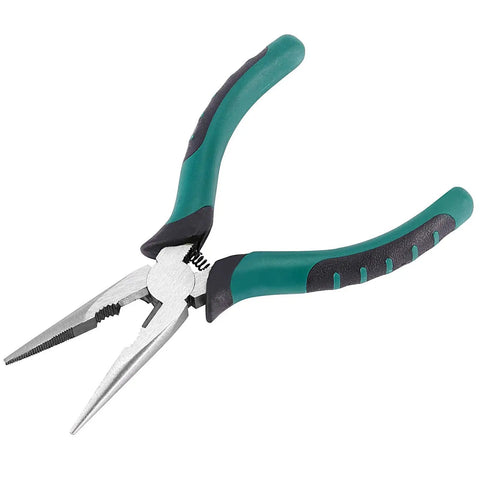 12 Piece 6 Inch Spring Needle Nose Pliers Set With Heavy Duty Steel, Insulated Nonslip Rubber Handles, Side Cutting Wire Cutter