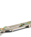 Hot Wheels Mario Kart Thwomp Ruins Track Set with Luigi Die Cast Kart feature, showcasing Thwomp obstacle and track design.