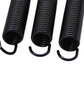 Built Legit Three Inch Hook To Hook Recliner Replacement Springs Six Pack Black Tension Coil showing three black coiled springs.