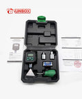 Half Inch Digital Torque Wrench Adapter Turns Any Ratchet Into A Pro Torque Tool 7.5 To 250 Ft Lb (10 To 340 Nm) With 2 Percent Accuracy Includes Case, Two Socket Adapters, Mini Screwdriver, Calibration Certificate, And Manual, open case