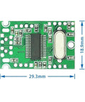 2 Pack USB2 Expansion Hub Module With Four USB Ports High Speed Transfer Development Board Driver Free Portable USB Hub Concentrator For Projects And DIY PCs Reserved External 5V Power Input, 29.3mm x 18.9mm PCB