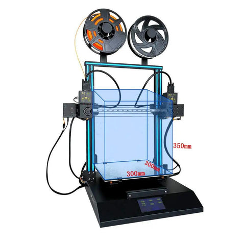 TL D3 Pro Dual Extruder 3D Printer With 300 Degree Hotend Silent Tmc2209 Drives 600W Power Supply For No Fuss Pva Tpu Abs Pla Nylon Prints In A Roomy 11 8 Inch Workspace