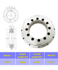 Top Shelf Yrt Rotary Table Bearing P2 P4 Precision Class for CNC indexing, 80mm inside diameter, 146mm outer diameter.