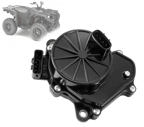 Front Differential Lock Servo Motor Replacement For Grizzly 660, Kodiak 450, Rhino 660 And Rhino 450 ATVs, black unit close-up.