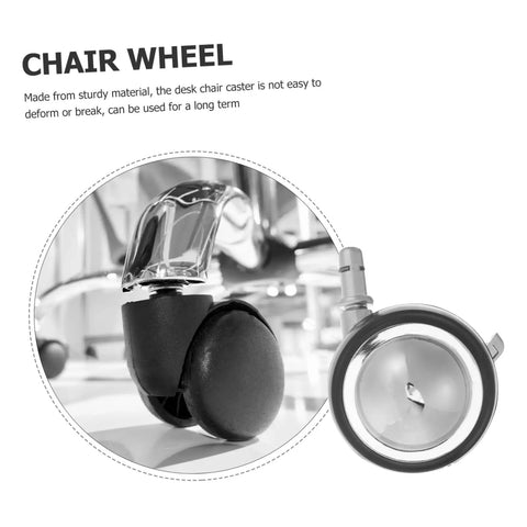 Heavy Duty Swivel Casters For Office And Barber Chairs Smooth As Silk Carpet Wheel Replacement Silent Glide Universal Fit Quick Swap Tile And Hardwood Floor Ready