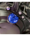 Blue 6061 T6 Aluminum Brake Fluid Reservoir Cover For YZF R7 Motorcycle Front And Rear Cap Protector Leakproof Fuel Tank Cap