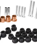 Front Independent Suspension Repair Kit For Golf Cart 1016386 1016384 7048, Easy Install, components laid out showing bushings and bolts