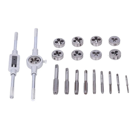 Zoeyilan 20 Piece Tap And Die Set Tool Steel Thread Repair Kit For Car Auto Body Diy Aluminum Cast Iron M3 To M12 Sizes With Storage Box, tap and die tools