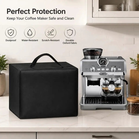 Durable Coffee Maker Cover For K Duo 2019 To 2026 Tough As Nails Fits Most Espresso Machines Water And Dust Resistant With Built In Storage Pocket Kitchen Appliance Protector Built To Last next to espresso machine