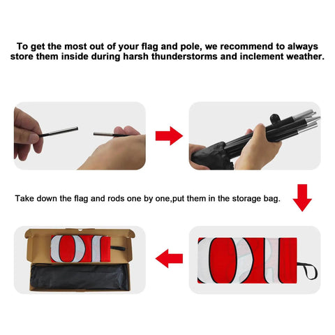 Open House Flags For Real Estate Pros With Pole Kit And Ground Stake Eight Foot Tall Outdoor Signage instructions montage