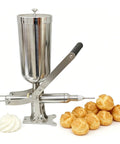 Pro Grade Donut Filler Machine 5L Manual Injector with 4 Anti Drip Pipes, stainless steel for jelly cream filling and pastries.