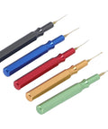 Five Piece Watch Lubricant Oiler Set With Fine Tip Oil Pin Pen For Delicate Gears, steel pens in black, blue, red, gold, green