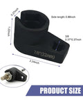 Offset Oxygen Sensor Socket 3/8 Drive 7/8 Inch 22mm 6-Point O2 Sensor Wrench Tool, dimensions displayed, black steel construction.