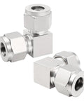Yoebor stainless steel 304 compression 90-degree elbow fitting, 1/4 in. OD x 1/4 in. OD, pack of 2
