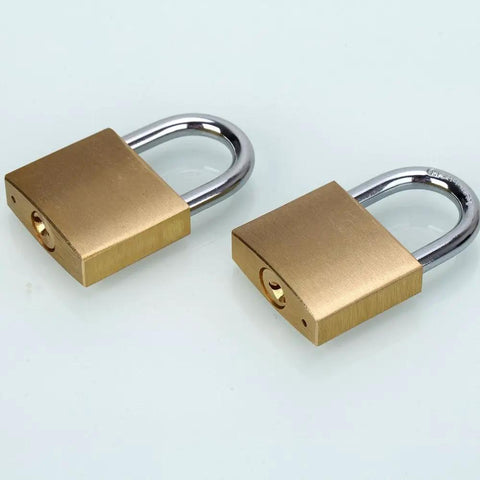 Solid Brass Padlock Set With Keyed Different Locks 12 Pack Includes 24 Keys Tough As Nails Security For Backpacks Luggage Bags