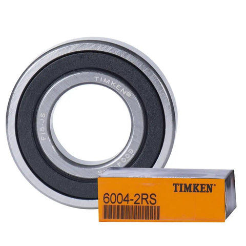 Slick Heavy Duty Deep Groove Ball Bearings 6004 2rs Double Rubber Seal 20x42x12mm with packaging for easy installation.