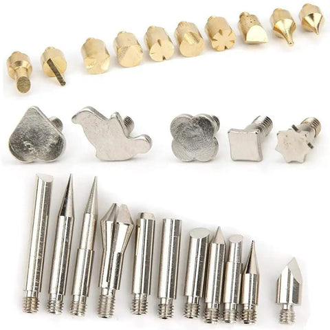 28 Piece Wood Burning Kit With Dope Pro Grade Tips For Pyrography Embossing And Soldering, multiple interchangeable tips