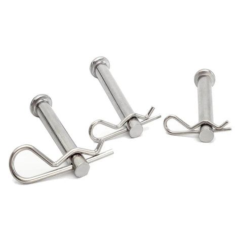 20 Piece Cotter Pin And R Clips Assortment Kit With Heavy Duty Zinc Plated Hair Pins Spring Fasteners And Hitch Pins Clips