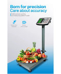 Top Tier Heavy Duty Digital Floor Scale With Crisp Lcd Display And Precision Load Cells For Luggage Shipping And Grocery Hauls Plug In Or Power Up For No Cap Accurate Readings Straight Up Reliable Gear with vegetables and fruits.