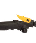 Close-up of black nozzle on One Gallon Bleach And Chemical Sprayer For Lawns And Gardens Tough Grime Buster For Decks Siding And Concrete