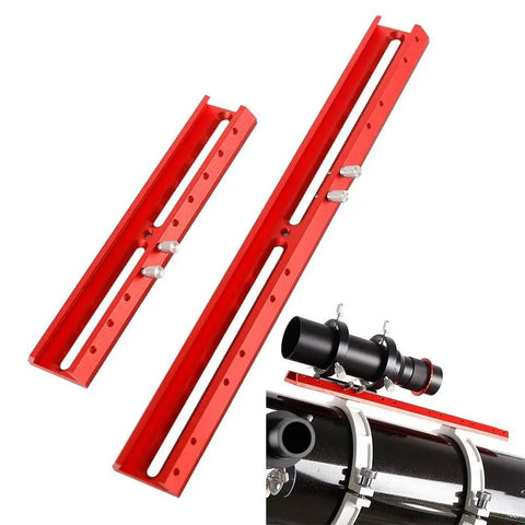 Versatile Dovetail Base Mount For Telescopes With Finder Bracket Aluminum Red 220mm and 360mm for Optical Telescopes