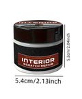 Interior Scratch Remover Kit for Dashboards and Vehicle Surfaces, Easy to Use Dashboard Scratch Repair Set jar with dimensions