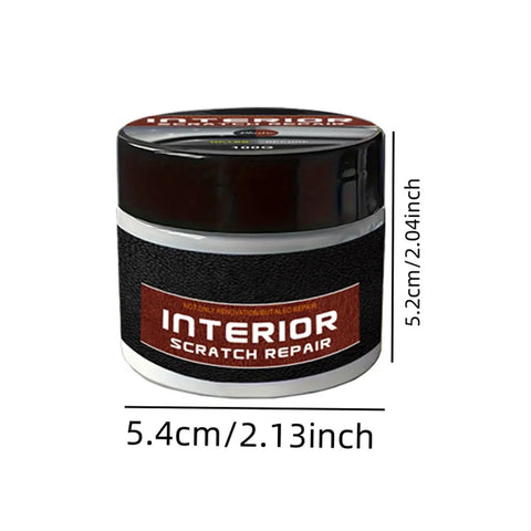 Interior Scratch Remover Kit for Dashboards and Vehicle Surfaces, Easy to Use Dashboard Scratch Repair Set jar with dimensions