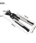 Five Function Electrician Hand Tool With Wire Cutter, Insulation Stripper, Built In Wrench, Angle Bending Scale, Quick Grip Design