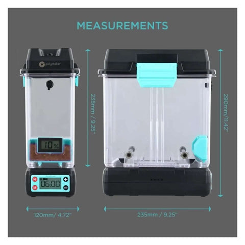 Filament Dryer Box For 3D Printing Quick Dry Humidity Busting With Sealed Chamber And Circular Air Flow measurements display