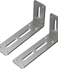 Sturdy Stainless Steel L Shaped Shelf Brackets For Wall Mounts Right Angle Corner Supports Heavy Duty Adjustable Angles Waterproof And Rust Proof 4 X 6 X 12 Cm Easy DIY Install Built To Last Kitchen And Garage Shelving